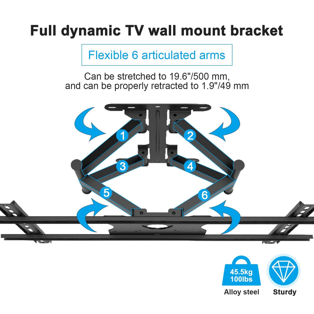 Wetterfeste Outdoor TV Wandhalterung