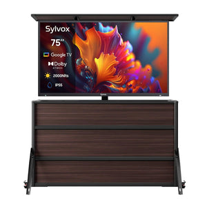 75 Zoll TV-Schrank + Pool Pro QLED 3.0 Outdoor-TV (Volle Sonne)