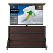 65 Zoll TV-Schrank + Gaming Outdoor-TV (Halbschatten)