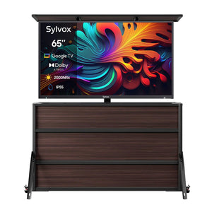 65 Zoll TV-Schrank + Pool Pro QLED 2.0 Outdoor-TV (Volle Sonne)