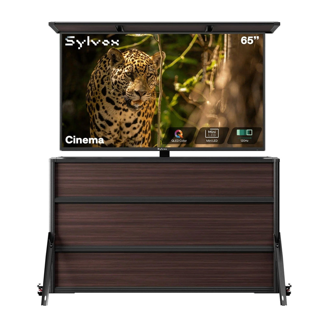 65 Zoll TV-Schrank + Cinema Outdoor-TV (Volle Sonne)