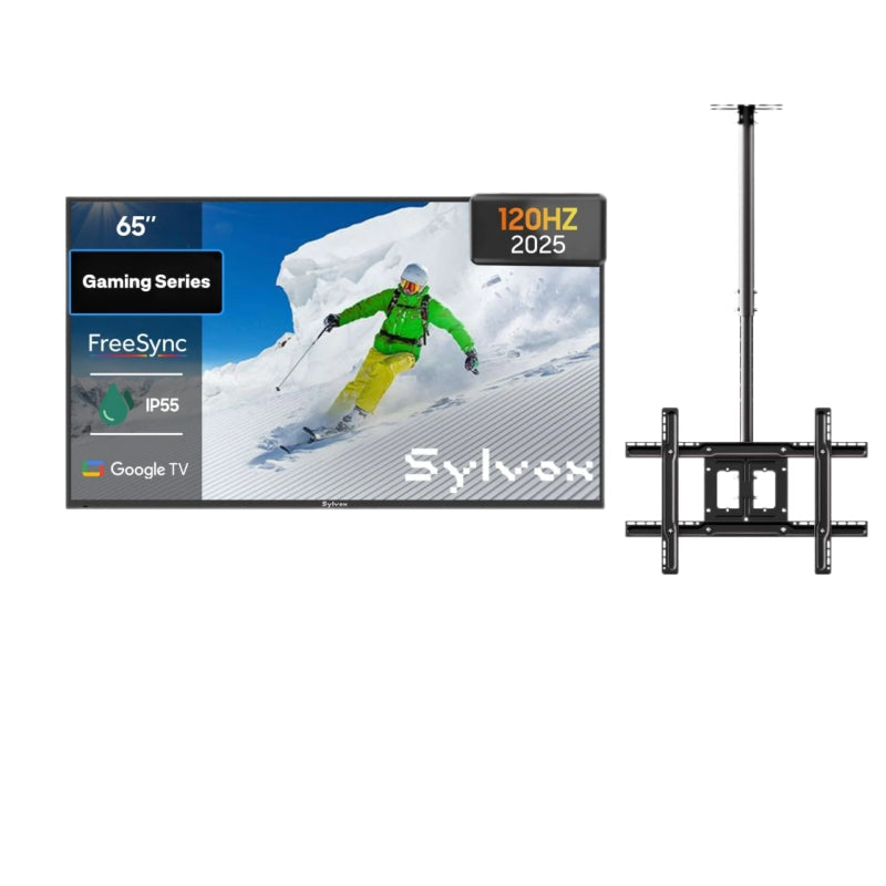 65 Zoll Gaming Outdoor TV (120 Hz) Wetterfest 4K Smart TV - Gaming Serie