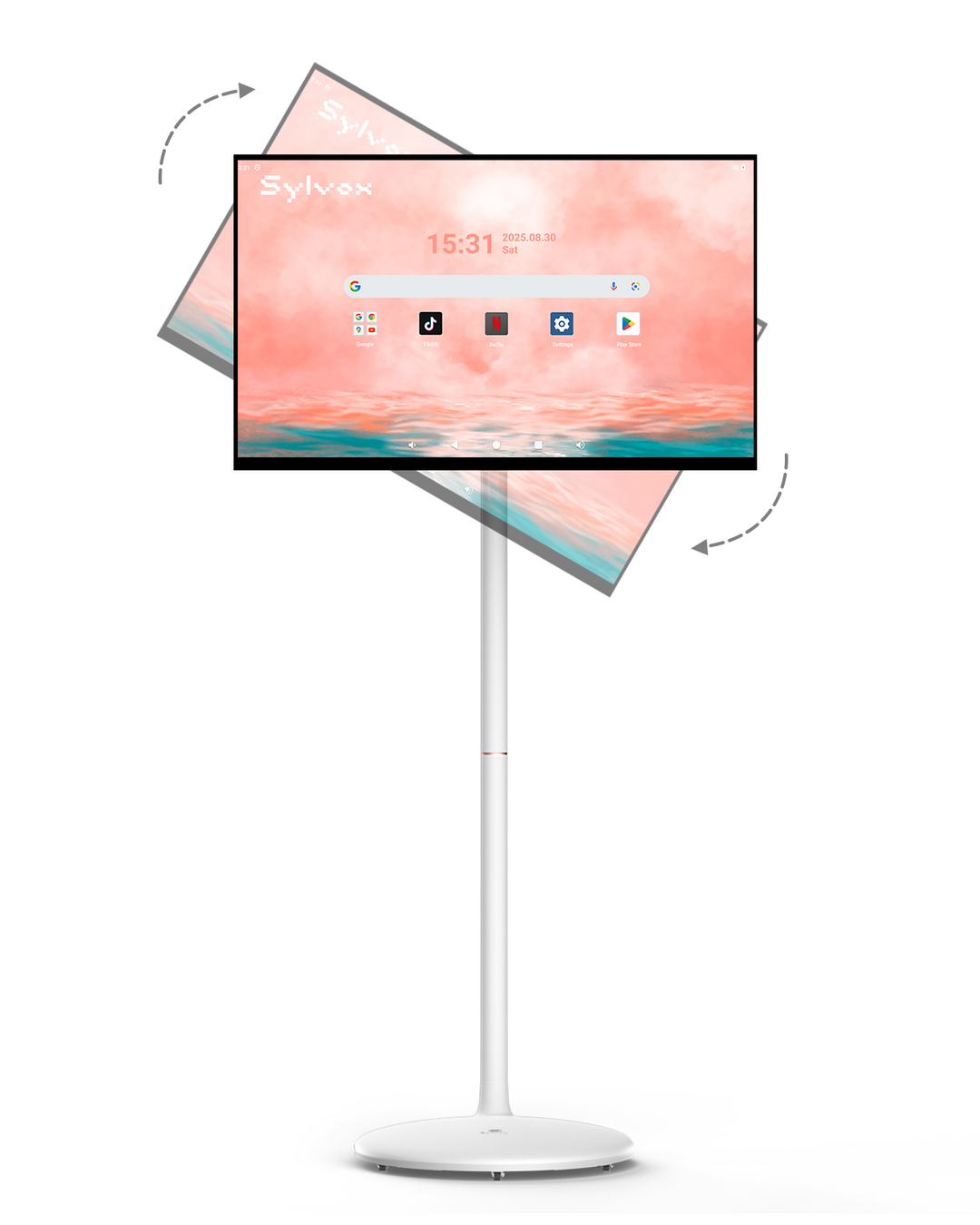 Sylvox 27 Zoll Mobiler Monitor mit Akku | Tragbarer Smart TV & Touch