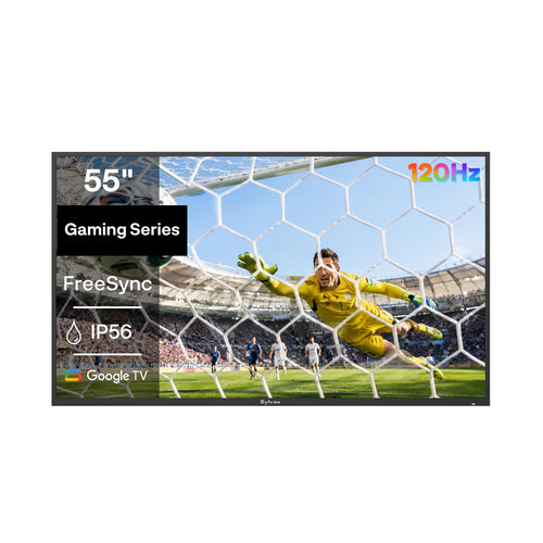 55 Zoll Gaming Outdoor TV (120 Hz) Wetterfest 4K Smart TV - Gaming Serie