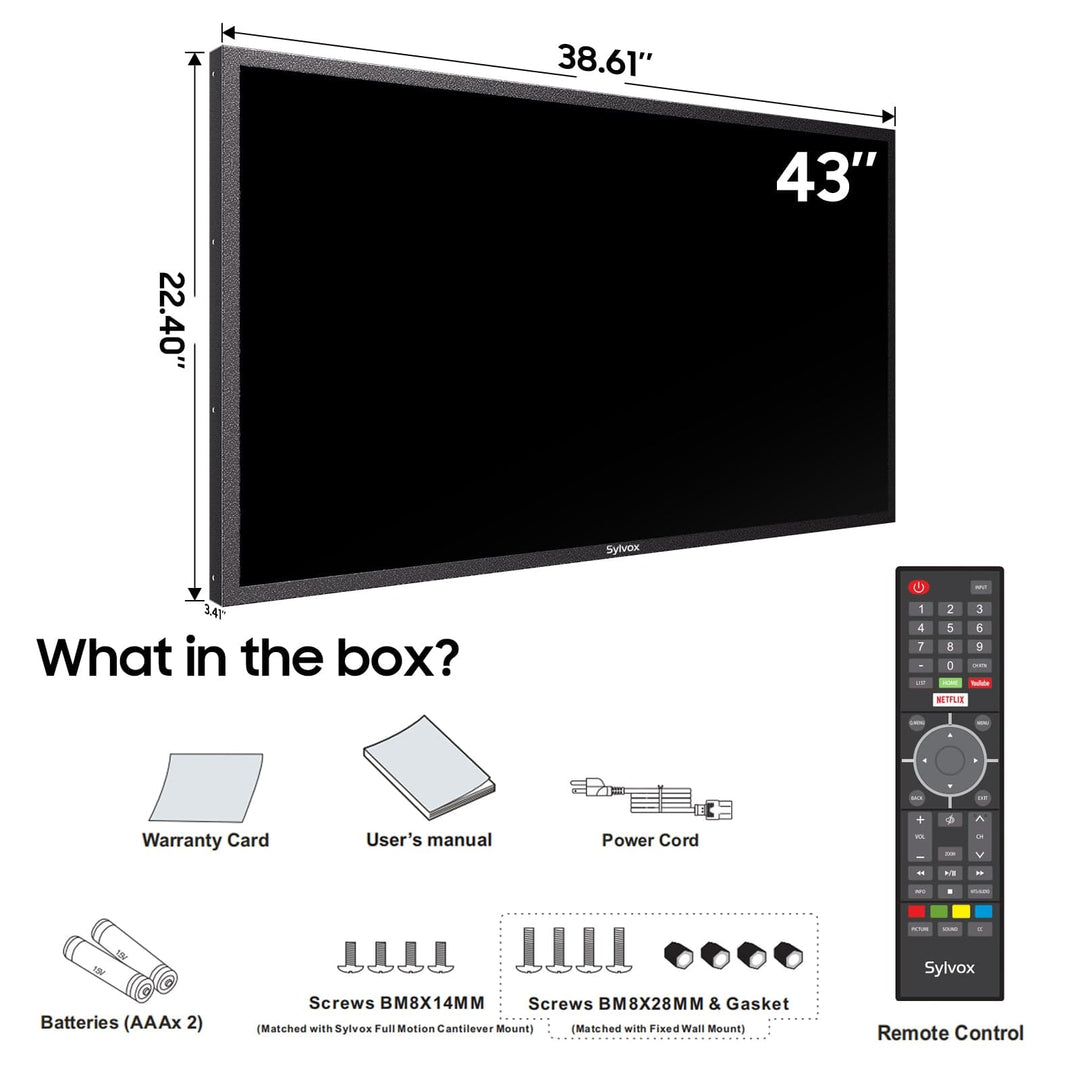 43" Outdoor Display | Wetterfest & High-Brightness | Digitale Menüboards