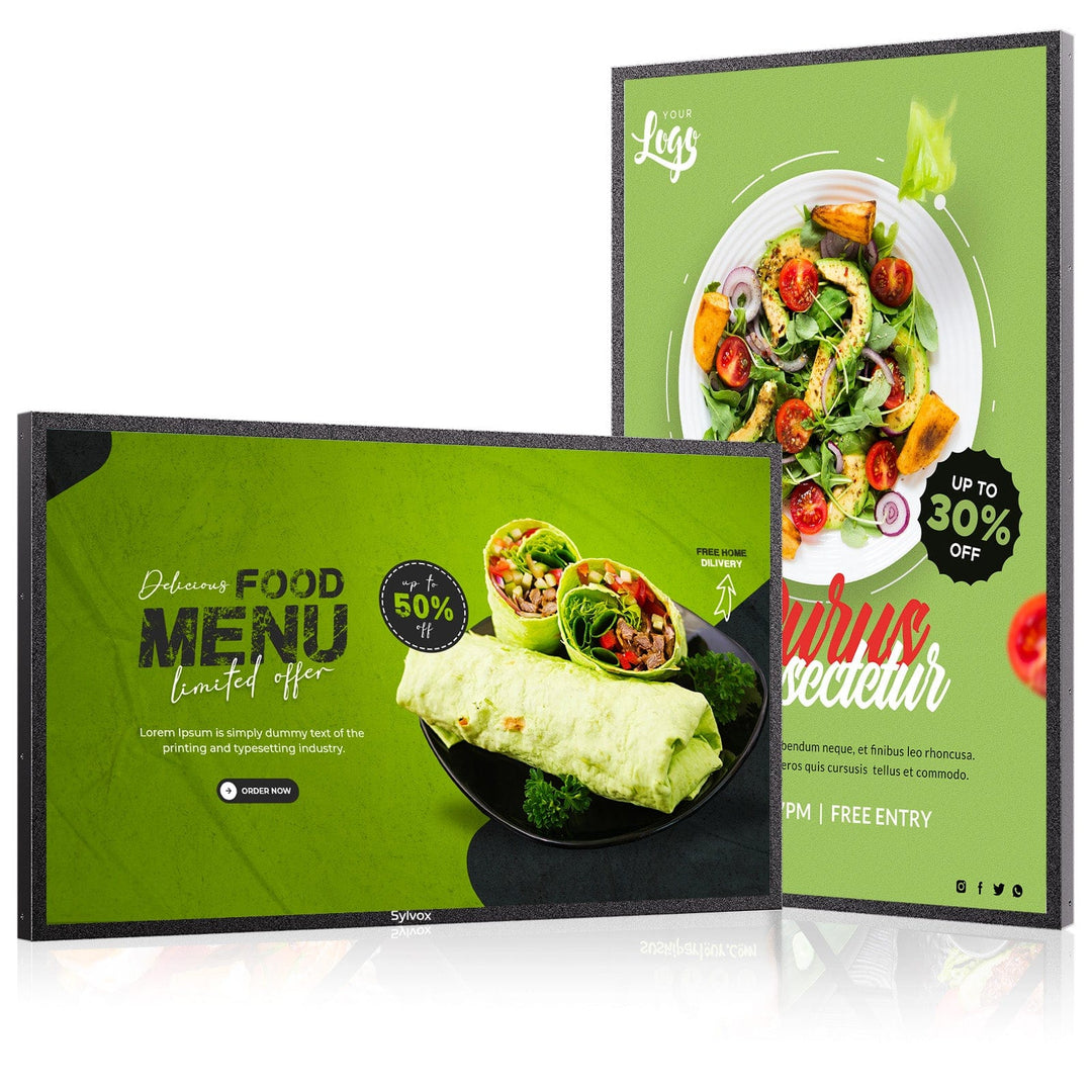 55" Digital Signage Outdoor Monitor | IP65 Wetterfest | 4K UHD