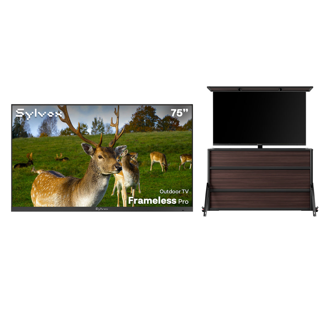 75 Zoll Outdoor Fernseher – 4K Smart TV, ultradünner Rahmen – Frameless Pro Serie