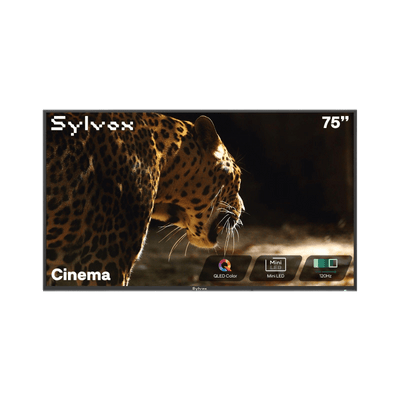 75 Zoll QLED 120 Hz Outdoor Fernseher (Tageslichttauglich) Wetterfest 4K Smart TV - Cinema Serie