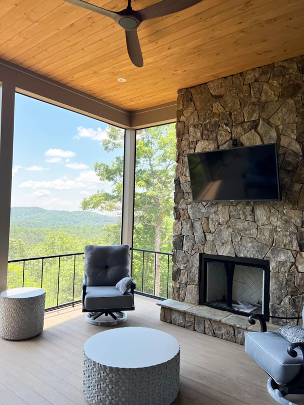 Auf der Dachterrasse