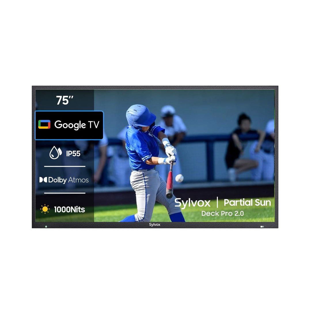 75 Zoll Outdoor Fernseher (Wetterfest) 4K Smart TV - Deck Pro 2.0 Serie