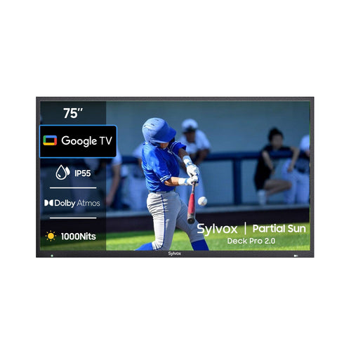 75 Zoll Outdoor Fernseher (Wetterfest) 4K Smart TV - Deck Pro 2.0 Serie