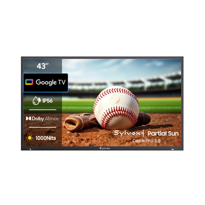43 Zoll Outdoor Fernseher (Wetterfest) 4K Smart TV - Deck Pro 3.0 Serie