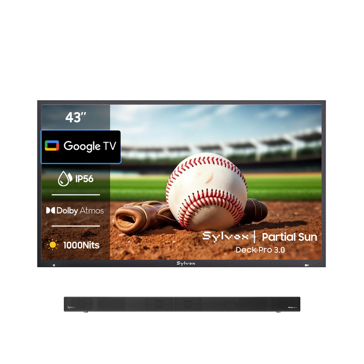 43 Zoll Outdoor Fernseher (Wetterfest) 4K Smart TV - Deck Pro 3.0 Serie