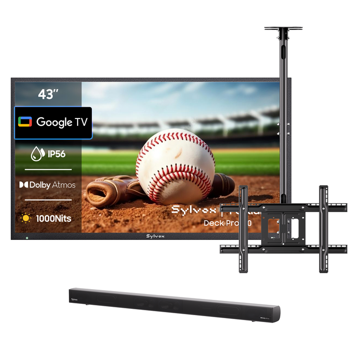 43 Zoll Outdoor Fernseher (Wetterfest) 4K Smart TV - Deck Pro 3.0 Serie