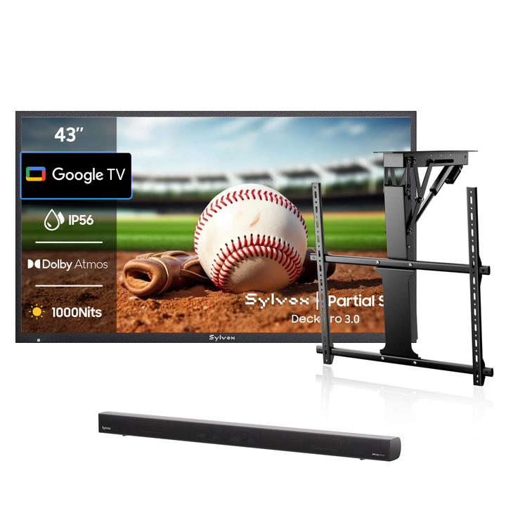 43 Zoll Outdoor Fernseher (Wetterfest) 4K Smart TV - Deck Pro 3.0 Serie