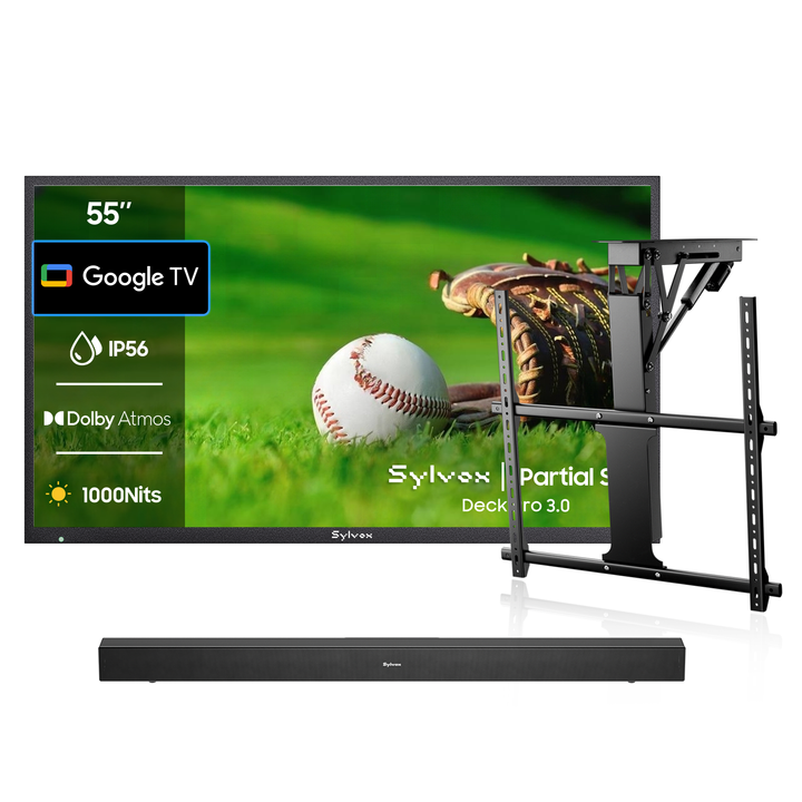 55 Zoll Outdoor Fernseher (Wetterfest) 4K Smart TV - Deck Pro 3.0 Serie