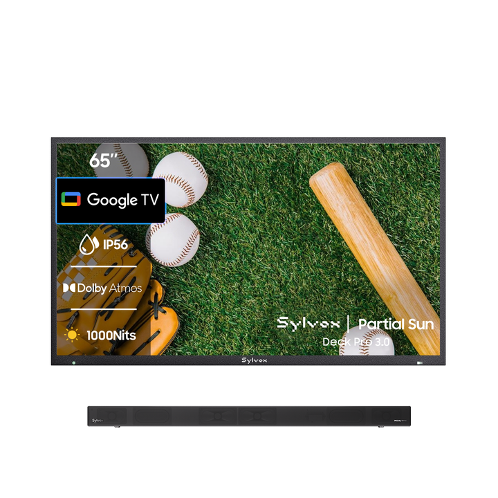 65 Zoll Outdoor Fernseher (Wetterfest) 4K Smart TV - Deck Pro 2.0 Serie