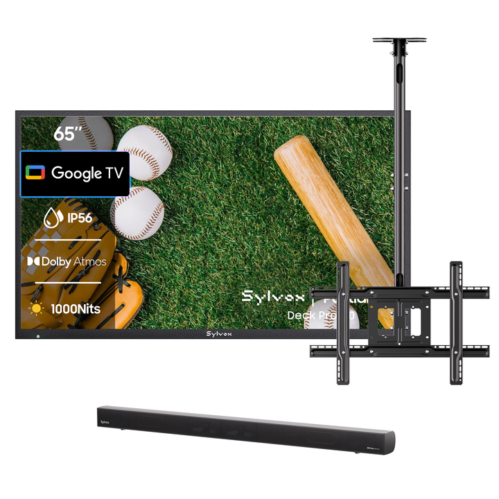 65 Zoll Outdoor Fernseher (Wetterfest) 4K Smart TV - Deck Pro 2.0 Serie
