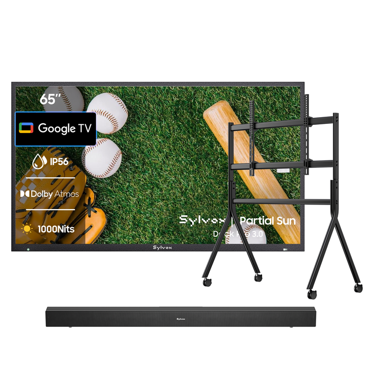 65 Zoll Outdoor Fernseher (Wetterfest) 4K Smart TV - Deck Pro 2.0 Serie
