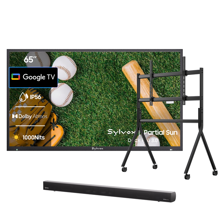 65 Zoll Outdoor Fernseher (Wetterfest) 4K Smart TV - Deck Pro 2.0 Serie
