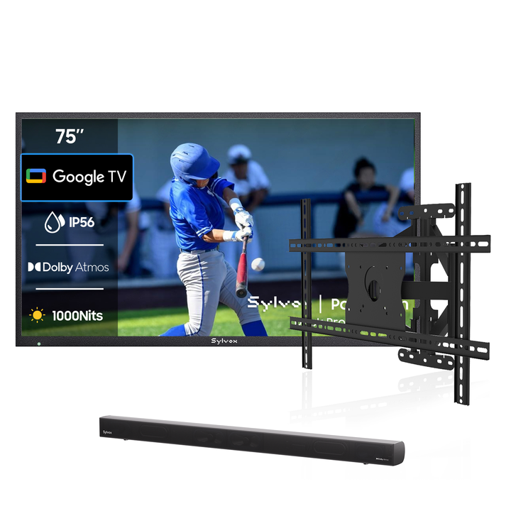 75 Zoll Outdoor Fernseher (Wetterfest) 4K Smart TV - Deck Pro 2.0 Serie