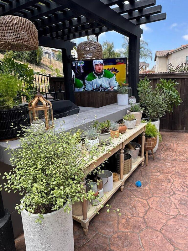 Im Garten oder auf der Terrasse