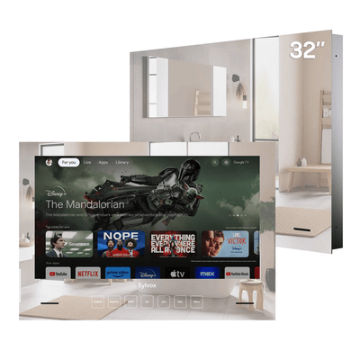 32 Zoll Luxus Badspiegel TV Einbau | Smart Mirror TV flächenbündig